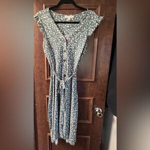 Monteau button up midi dress